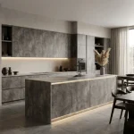 TAITA Premium Luxury Marble Brown & Gold Melamine HDHMR Board - Image 8