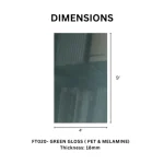 TAITA Premium Green Gloss PET & Melamine HDHMR Board - Image 4