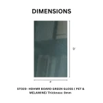 TAITA Premium Green Gloss PET & Melamine HDHMR Board - Image 3