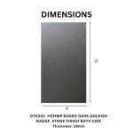 TAITA Premium Dark Goldish Badge Stone Finish Decorative HDHMR Board - Image 2