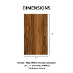 TAITA Premium Teak Wood Melamine HDHMR Board - Image 2
