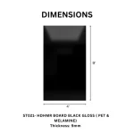 TAITA Premium Black Gloss PET & Melamine HDHMR Board - Image 4