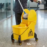 Down Press Mop Wringer | Mop Bucket 42L - Image 2