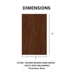 TAITA Premium Dark Wood Melamine HDHMR Board - Image 2