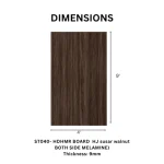 TAITA Premium Susar Walnut Melamine Wood HDHMR Board - Image 3