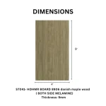 TAITA Premium Danish Maple Wood Melamine HDHMR Board - Image 3