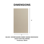 TAITA Premium Fabric Badge Decorative HDHMR Board - Image 3