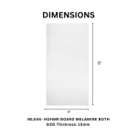 TAITA Premium White Melamine HDHMR Board - Image 3