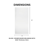 TAITA Premium White Melamine HDHMR Board - Image 4