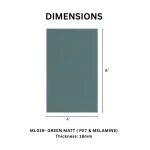 TAITA Premium Green Matt PET & Melamine HDHMR Board - Image 2