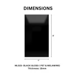 TAITA Premium Black Gloss PET & Melamine HDHMR Board - Image 2