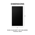TAITA Premium Black Matt PET & Melamine HDHMR Board - Image 2