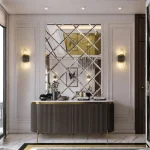 STC Modern Geometric Beveled Edge Wall Mirror Tiles Regal Bevel - Image 4