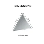 STC Modern Geometric Beveled Edge Self-Adhesive Wall Mirror Tiles Luxe Strips - Image 2