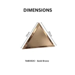 STC Modern Geometric Beveled Edge Self-Adhesive Wall Mirror Tiles Luxe Strips - Image 6