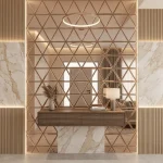 STC Modern Geometric Beveled Edge Self-Adhesive Wall Mirror Tiles Luxe Strips - Image 7