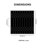STC Ultra-Modern Diamond Pattern Beveled Lattice Feature Wall Mirror Tiles - Image 2