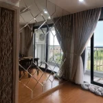 STC Ultra-Modern Diamond Pattern Beveled Lattice Feature Wall Mirror Tiles - Image 4