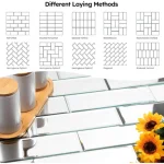 STC Modern Geometric Beveled Edge Self-Adhesive Wall Mirror Tiles Prism Elite - Image 13