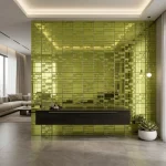 STC Modern Geometric Beveled Edge Self-Adhesive Wall Mirror Tiles Radiant Brick - Image 4