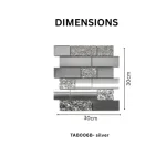 STC Modern Geometric Beveled Edge Self-Adhesive Wall Mirror Tiles Radiant Brick - Image 7