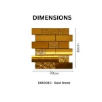 STC Modern Geometric Beveled Edge Self-Adhesive Wall Mirror Tiles Radiant Brick - Image 10