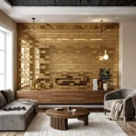 STC Modern Geometric Beveled Edge Self-Adhesive Wall Mirror Tiles Radiant Brick - Image 11