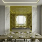 STC Modern Geometric Beveled Edge Self-Adhesive Wall Mirror Tiles Diamond Glow - Image 5