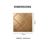 STC Modern Geometric Beveled Edge Self-Adhesive Wall Mirror Tiles Diamond Glow - Image 11