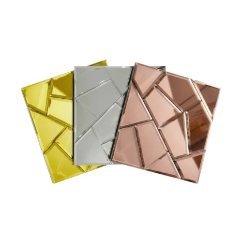 Self-Adhesive Wall Mirror Tiles Facet Shine