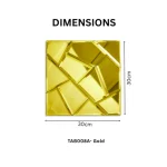 STC Modern Geometric Beveled Edge Self-Adhesive Wall Mirror Tiles Facet Shine - Image 3