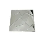STC Modern Geometric Beveled Edge Self-Adhesive Wall Mirror Tiles Facet Shine - Image 5