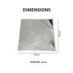 STC Modern Geometric Beveled Edge Self-Adhesive Wall Mirror Tiles Facet Shine - Image 6