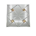 STC Modern Geometric Beveled Edge Self-Adhesive Wall Mirror Tiles Infinity Tiles - Image 2