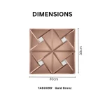 STC Modern Geometric Beveled Edge Self-Adhesive Wall Mirror Tiles Infinity Tiles - Image 8