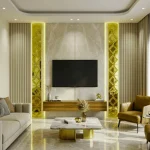 STC Modern Geometric Beveled Edge Self-Adhesive Wall Mirror Tiles Ornate Frame - Image 6