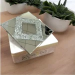 STC Modern Geometric Beveled Edge Self-Adhesive Wall Mirror Tiles Ornate Frame - Image 8