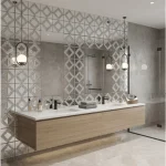 STC Modern Geometric Beveled Edge Self-Adhesive Wall Mirror Tiles Ornate Frame - Image 11