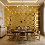 STC Modern Geometric Beveled Edge Self-Adhesive Wall Mirror Tiles Royal Panels - Image 4