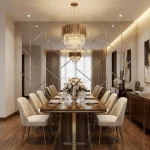 STC Ultra Modern Vertical Asymmetric Beveled Lattice Feature Wall Mirror Tiles - Image 4