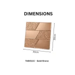 STC Modern Geometric Beveled Edge Self-Adhesive Wall Mirror Tiles Royal Panels - Image 11