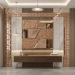 STC Modern Geometric Beveled Edge Self-Adhesive Wall Mirror Tiles Royal Panels - Image 12