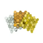 Self-Adhesive Wall Mirror Tiles Hexa Luxe