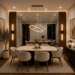 STC Ultra Modern Vertical Asymmetric Beveled Lattice Feature Wall Mirror Tiles - Image 6