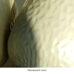 Hammered Raised Bowl Plastic Planter Beige - Image 6