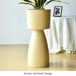 Textured Pedestal Plastic Planter - Image 21