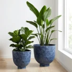 Bowl Plastic Planter Dark Gray