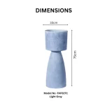 Textured Pedestal Plastic Planter - Image 2