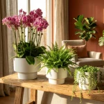 Minimalist Mini Classic Round Plastic Planter White - Image 8