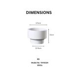 Minimalist Mini Classic Round Plastic Planter White - Image 2